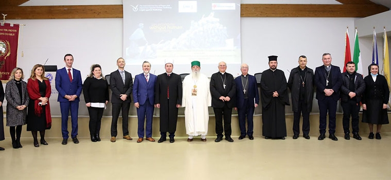 Konferenca Kombëtare “Besimet fetare kundër trafikimit të Qenieve Njerëzore”, i pranishëm kreu i KMSH-së, H. Bujar Spahiu